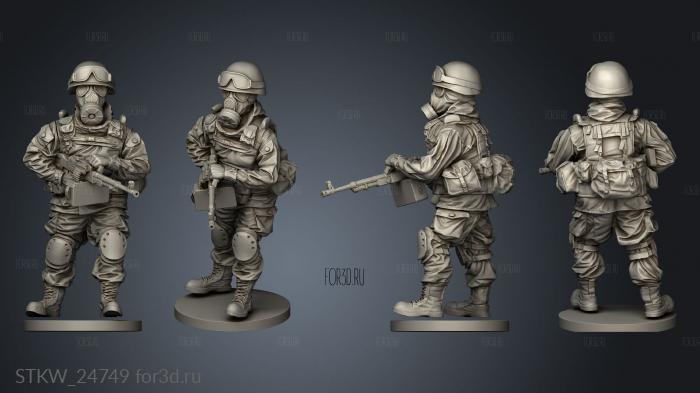 Soldier stl model for CNC