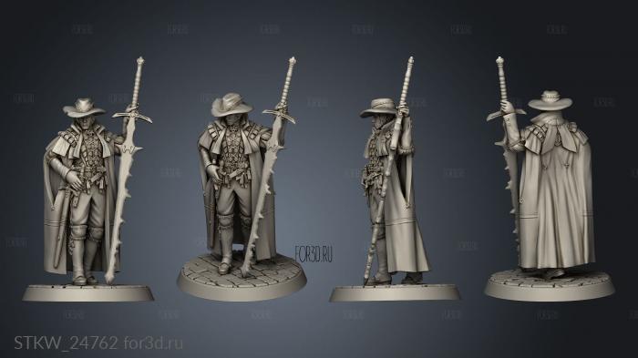 Alcuin the Witch Hunter stl model for CNC