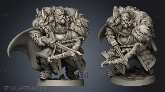 Chunky Hunter stl model for CNC