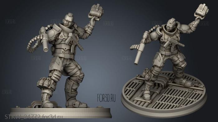 alexei dieselpunk stl model for CNC