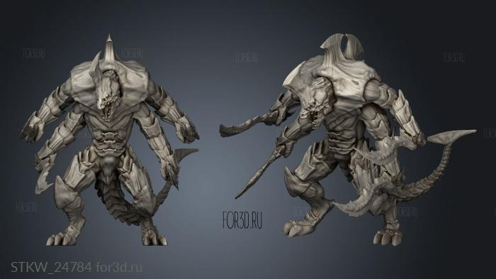 Alien Hive Lord AH stl model for CNC