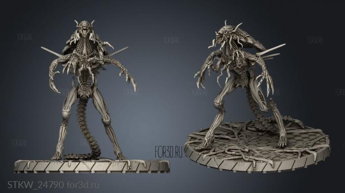 Aliens solo GIGERIAN CRIMSON BROOD MOTHER stl model for CNC