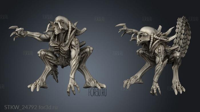 Aliens solo GIGERIAN SKULL HUNTER HYBRID stl model for CNC