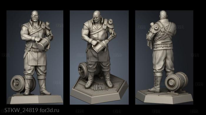 Space Tavern Keeper stl model for CNC