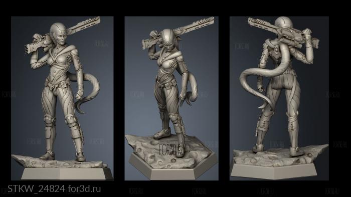 Female Falloir Operative stl model for CNC