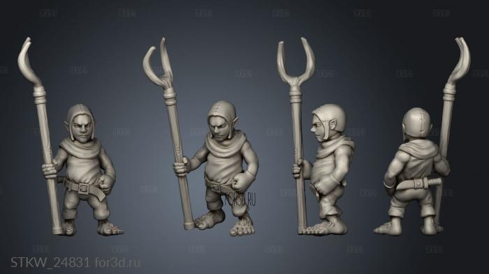 Halflings guard alt stl model for CNC