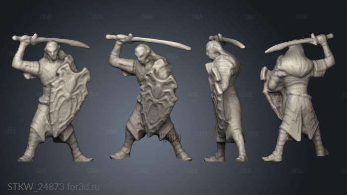 Deepwyrm Drow stl model for CNC