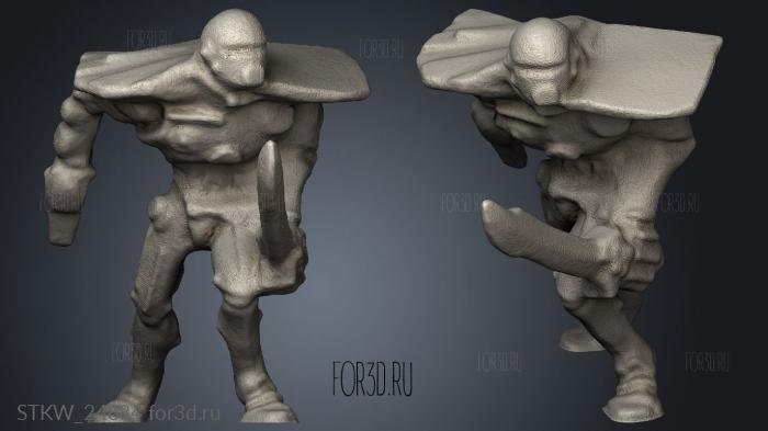 Gladiatrons stl model for CNC