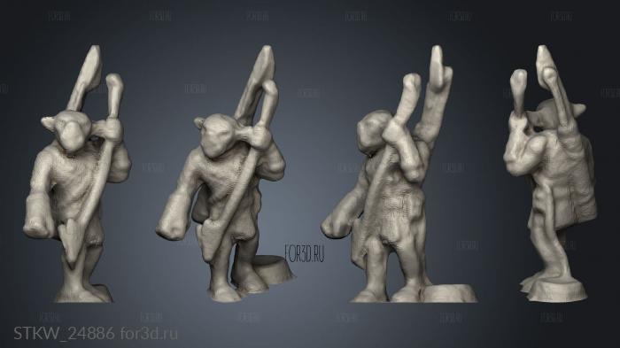 Goblin Cutters stl model for CNC