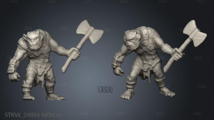 Horned Skull Brutes 3d stl модель для ЧПУ