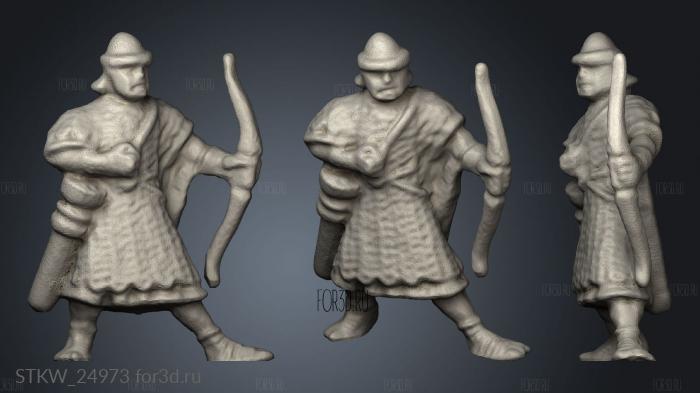 Roman Archers stl model for CNC