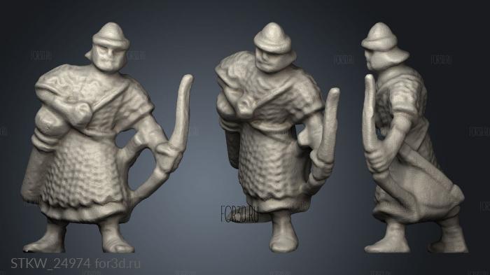 Roman Archers stl model for CNC