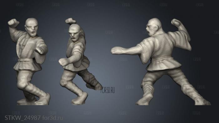 Shaolin Monks 3d stl модель для ЧПУ