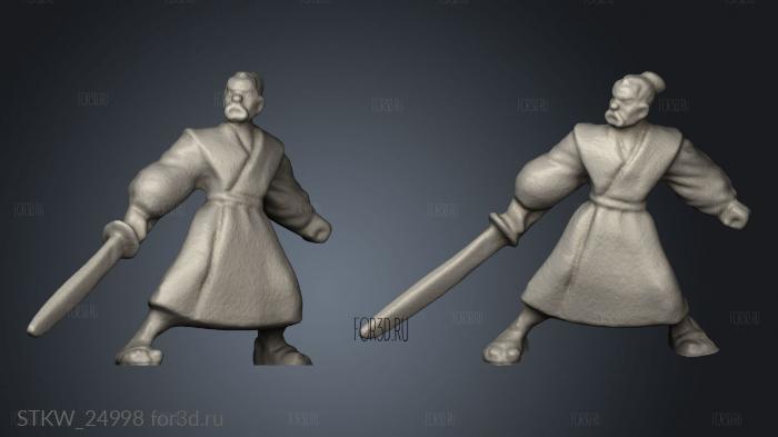 Tagawa Samurai stl model for CNC