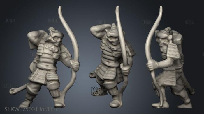 Tagawa Samurai Archers 3d stl модель для ЧПУ