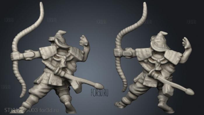 Tagawa Samurai Archers 3d stl модель для ЧПУ