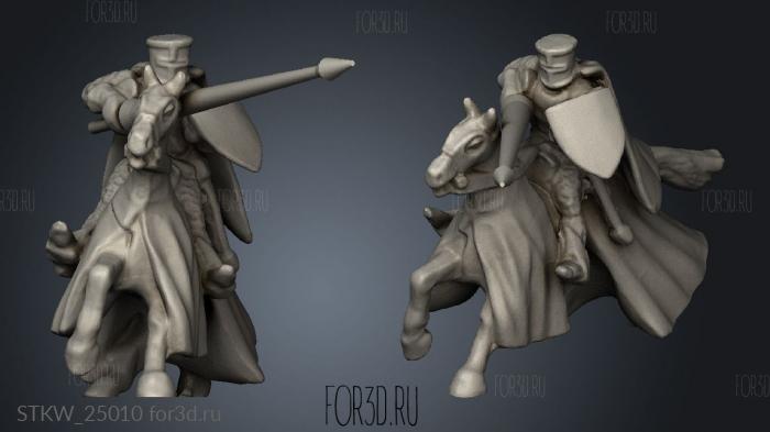 Templar Cavalry 3d stl модель для ЧПУ