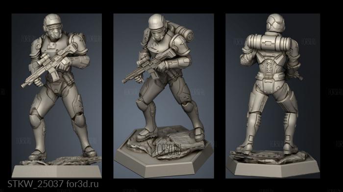 Soldiers Trooper 3d stl модель для ЧПУ