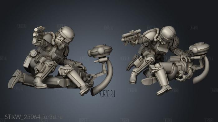 Alliance Combat Medics and Bucket stl model for CNC