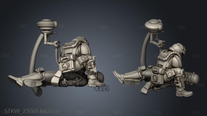 Alliance Combat Medics and Bucket stl model for CNC