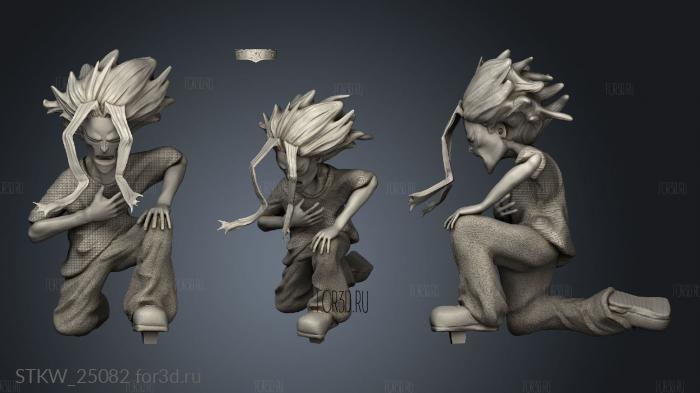 All Might hero academy debil Brazo all stl model for CNC