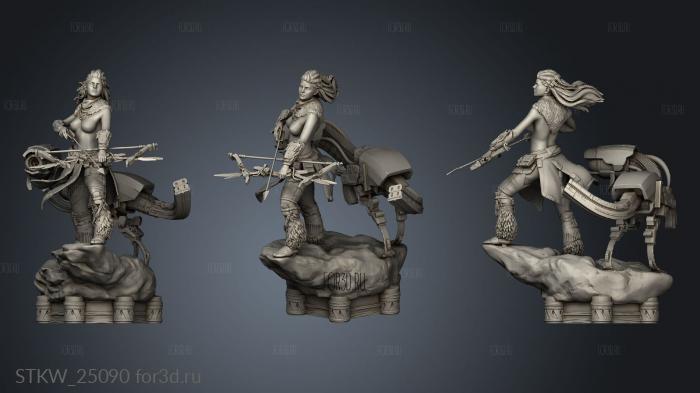 Aloy From Horizon Zero Dawn NSFW stl model for CNC