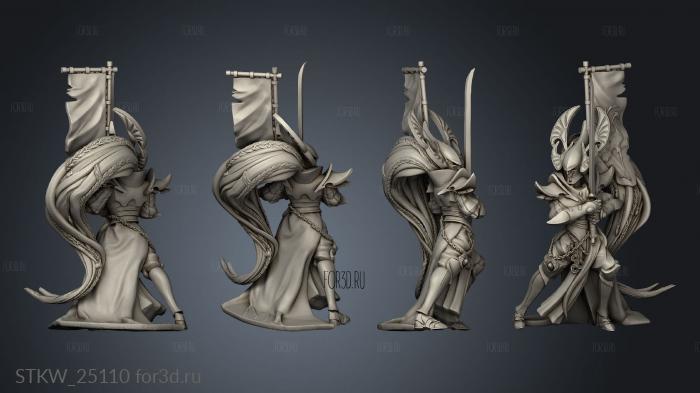 Alterian Sword Wielders stl model for CNC