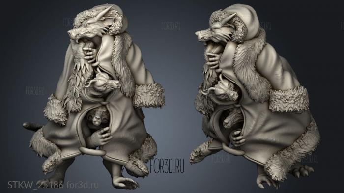 Ancient Cold Winter Kobold Spies stl model for CNC