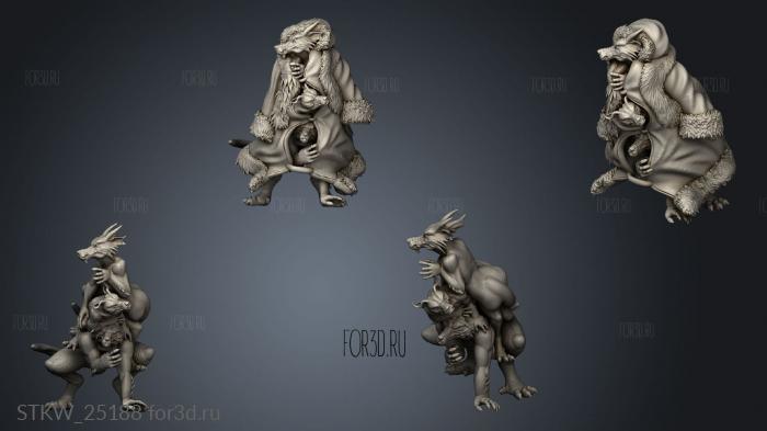 Ancient Cold Winter Kobold Spies stl model for CNC