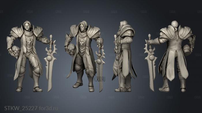 Anduin Wrynn stl model for CNC