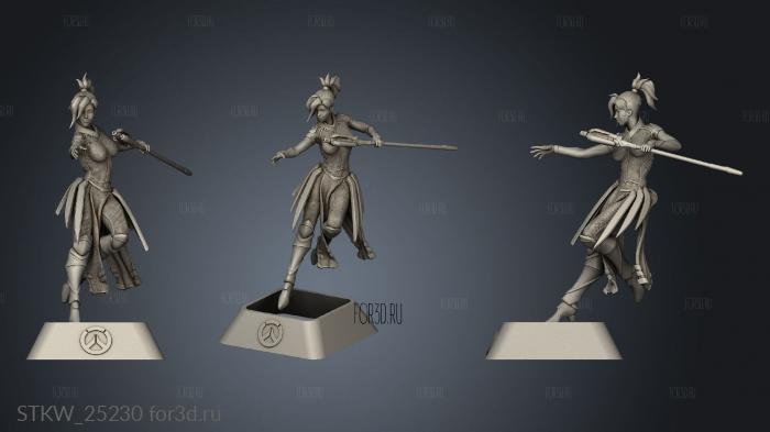 Ange overwatch Mercy stl model for CNC