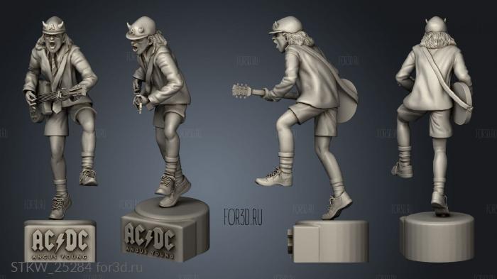 Angus Young AC DC gk stl model for CNC