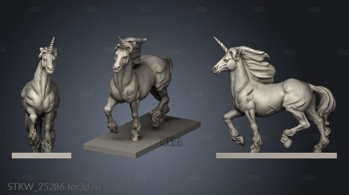 AnimalsT TO Unicorn stl model for CNC