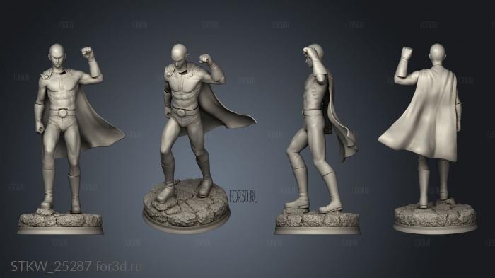 Anime Character One Punch Man OPM stl model for CNC