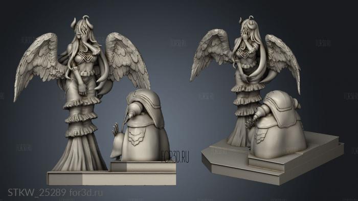 Anime Overlord Albedo With Ainz NSFW stl model for CNC