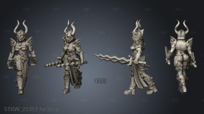 Antipaladin stl model for CNC