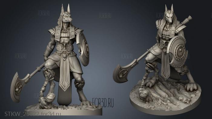 Anubis stl model for CNC