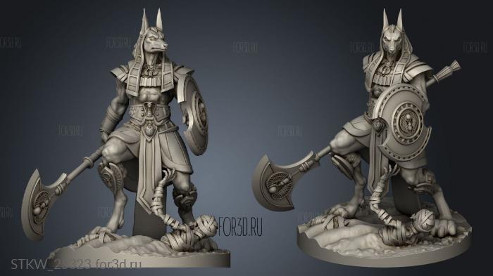 Anubis stl model for CNC