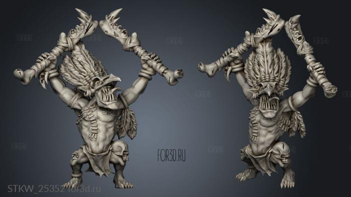 forest goblin chief stl model for CNC