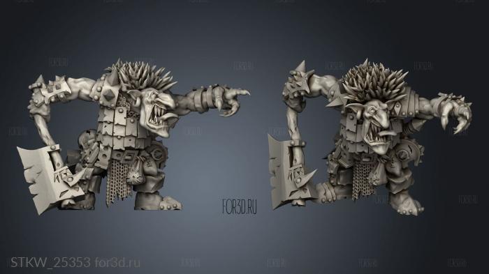 goblin chief stl model for CNC