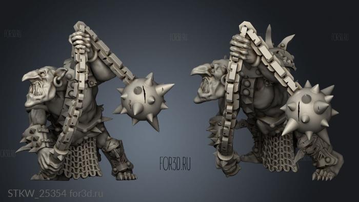 goblin hero stl model for CNC