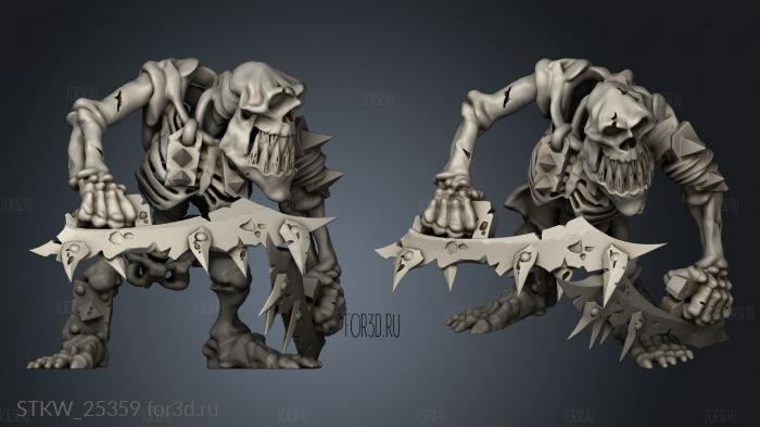 skeleton goblin 3d stl модель для ЧПУ