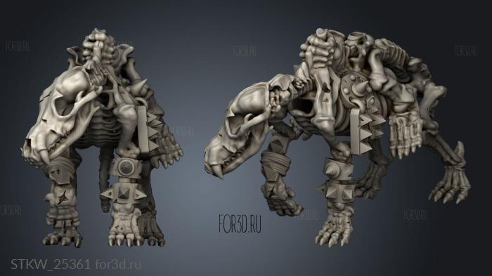 skeleton goblin wolfrider 3d stl модель для ЧПУ