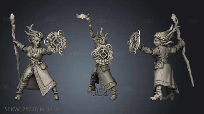 Hood Staff Spell Arcane Circle stl model for CNC