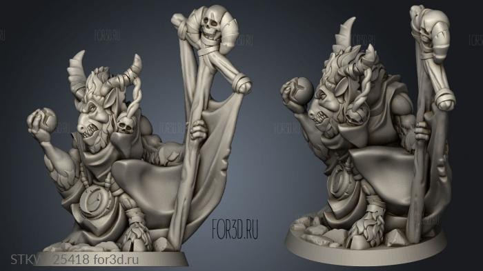 goat Man shaman stl model for CNC