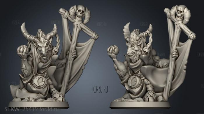 goat Man shaman stl model for CNC