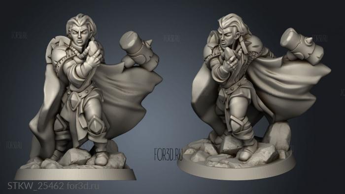 cleric female stl model for CNC