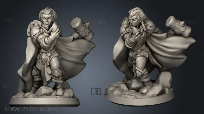 cleric female stl model for CNC