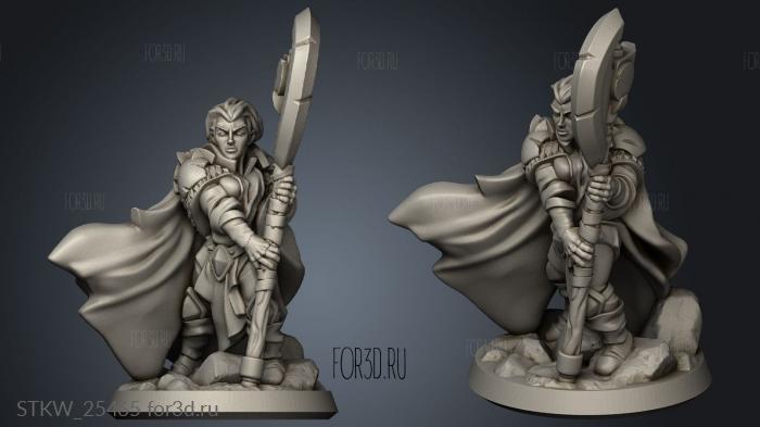 cleric female stl model for CNC
