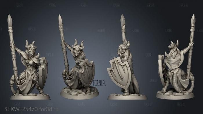 daemonkin female stl model for CNC